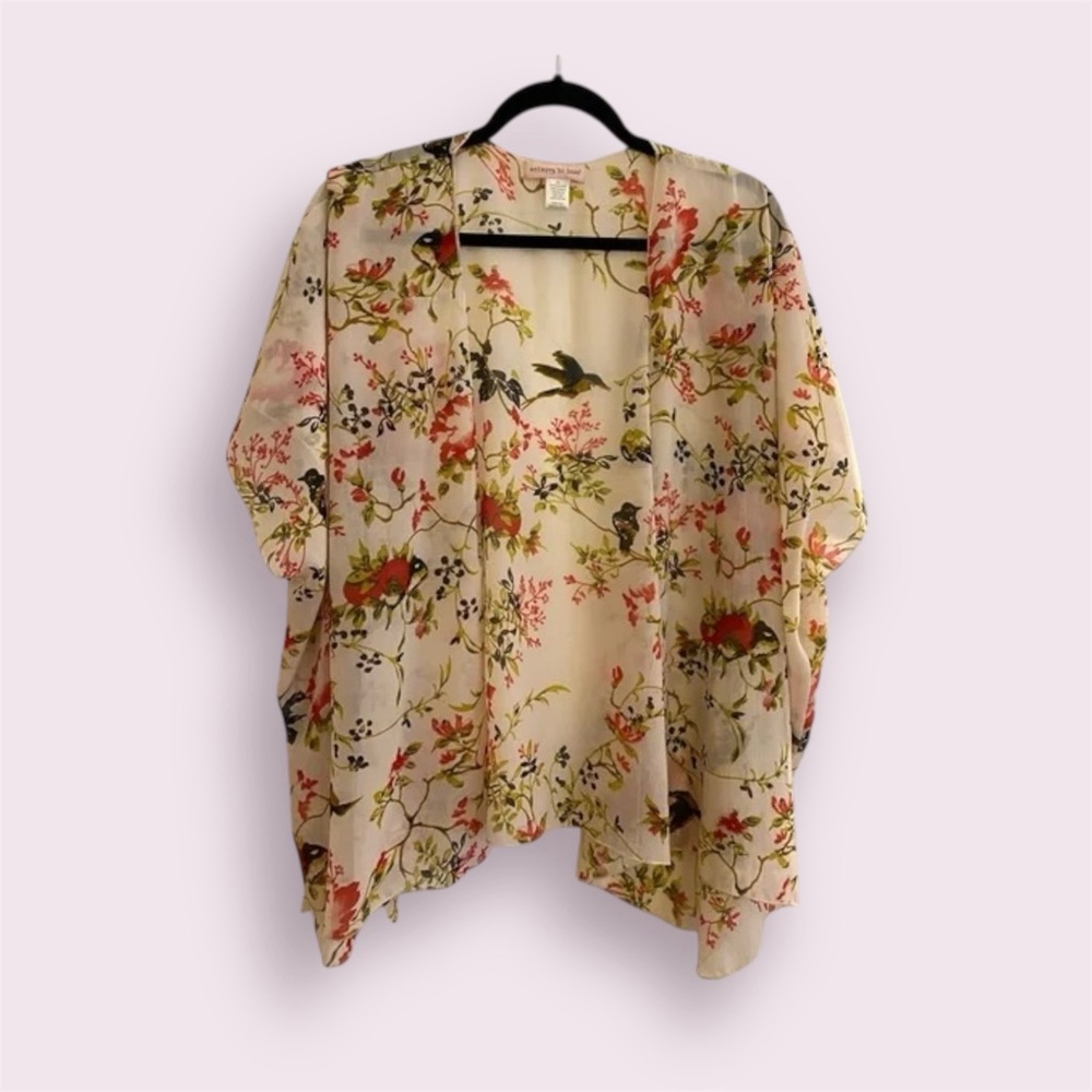 Band of Gypsies Cream Floral Blouse